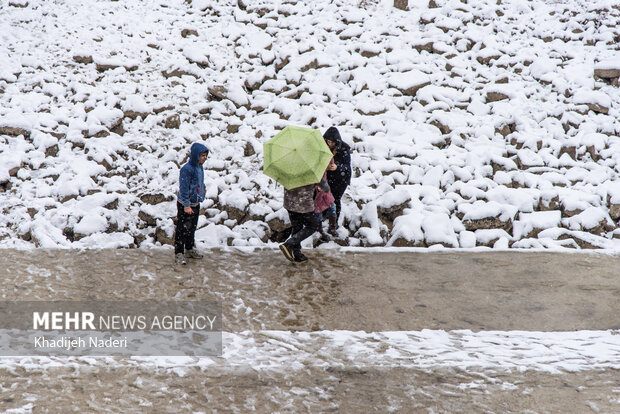 نخستین برف زمستانی در نصف جهان