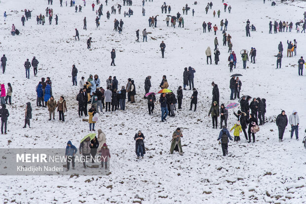 نخستین برف زمستانی در نصف جهان