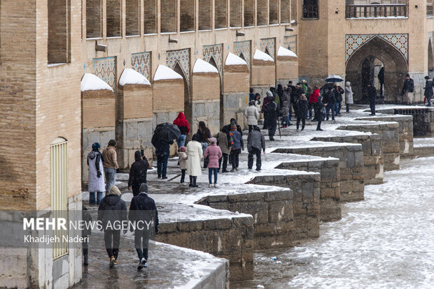 نخستین برف زمستانی در نصف جهان