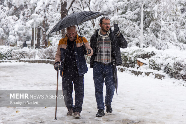 نخستین برف زمستانی در نصف جهان