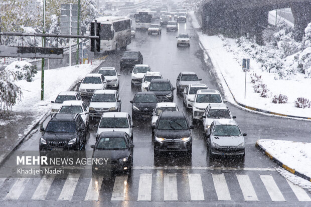 نخستین برف زمستانی در نصف جهان