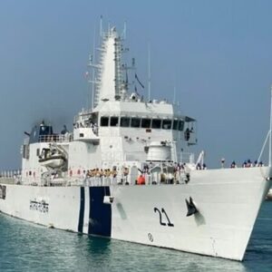 ورود ناو گارد ساحلی هند به منطقه سوم نیروی دریایی ارتش