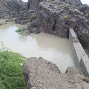 آبگیری یک میلیون مترمکعبی سازه‌های آبخیزداری شهرستان سیریک