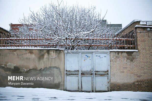 بارش برف در آخرین روز پاییز در بجنورد