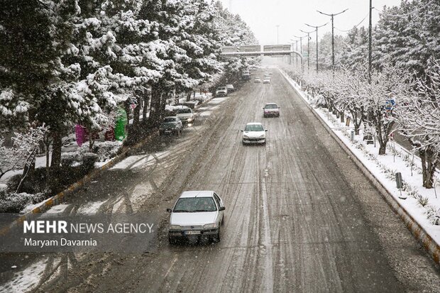 بارش سنگین برف در چادگان