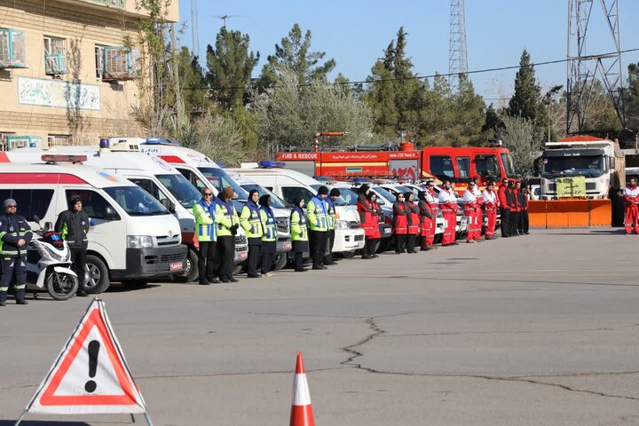 رزمایش زمستانی دستگاه‌های امدادی و خدمات‌رسان استان یزد برگزار شد