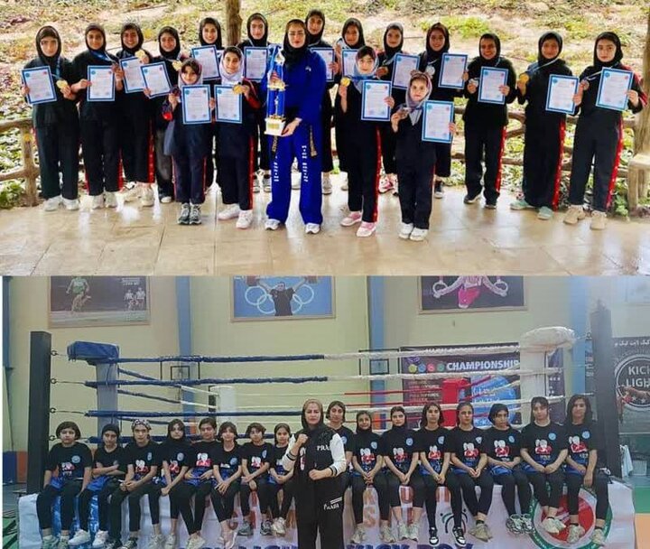 درخشش دختران بوشهری با ۷ طلای کشوری در کیک‌لایت- کیک‌بوکسینگ