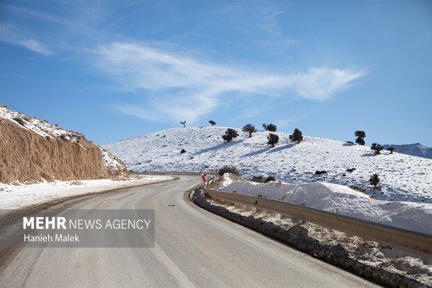 برف در ارتفاعات گلستان