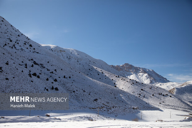 برف در ارتفاعات گلستان