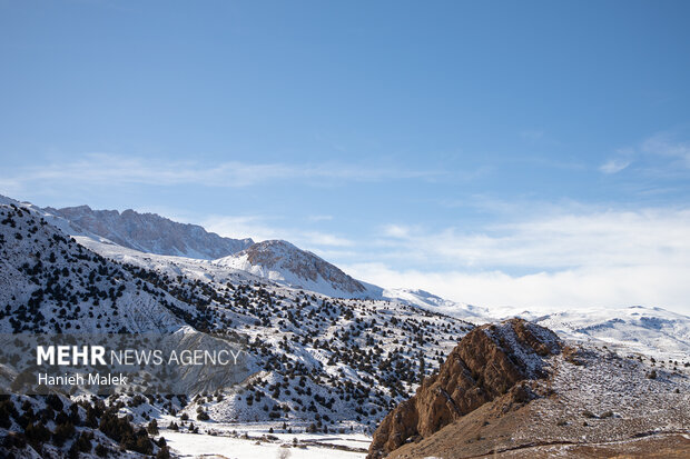 برف در ارتفاعات گلستان