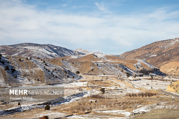 برف در ارتفاعات گلستان