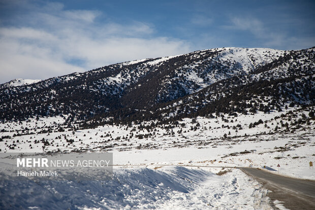 برف در ارتفاعات گلستان