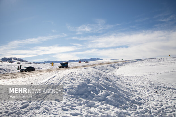 برف در ارتفاعات گلستان