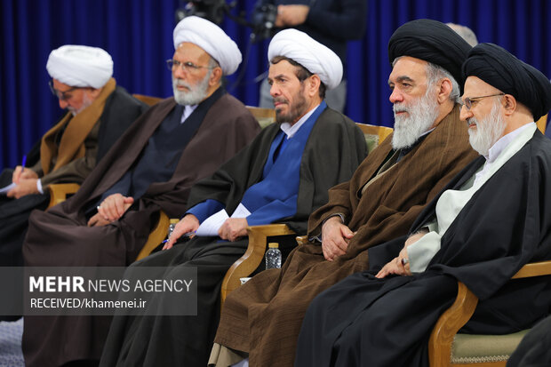 دیدار اعضای ستاد برگزاری کنگره بزرگداشت آیت‌الله العظمی میلانی با رهبر معظم انقلاب اسلامی