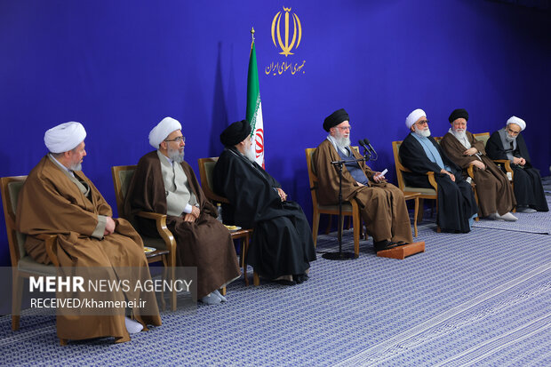 دیدار اعضای ستاد برگزاری کنگره بزرگداشت آیت‌الله العظمی میلانی با رهبر معظم انقلاب اسلامی