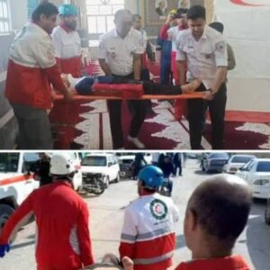 مانور تخلیه و اسکان اضطراری در خورموج برگزار شد