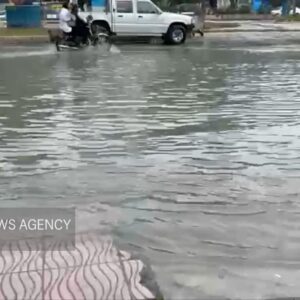 آبگرفتگی عجیب در محور شهید خرازی اصفهان