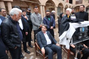 استاندار کرمان از محل فیلم‌ برداری «پسرک پشم‌ فروش» بازدید کرد
