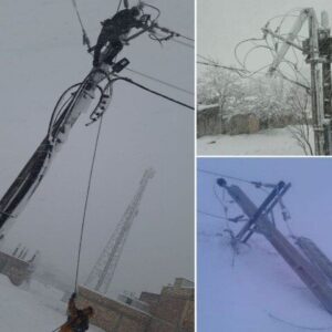 اتصال ۱۰۶ روستای کردستان به شبکه سراسری برق پس از بارش برف