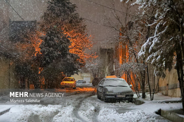 بارش برف در شهرکرد