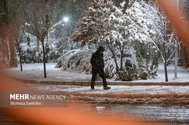 بارش برف در شهرکرد