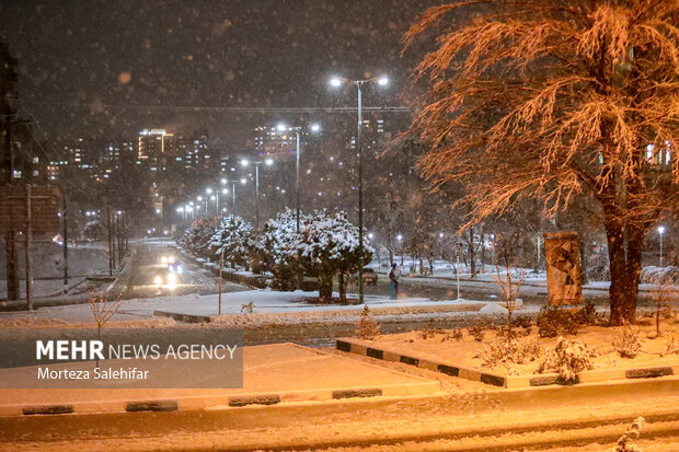 بارش برف در شهرکرد