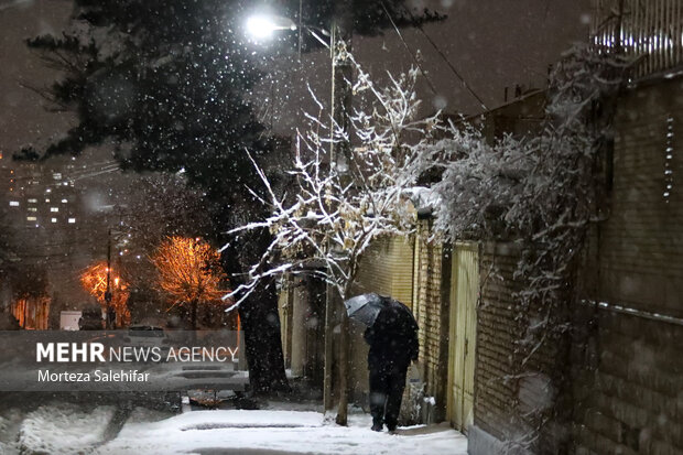 بارش برف در شهرکرد