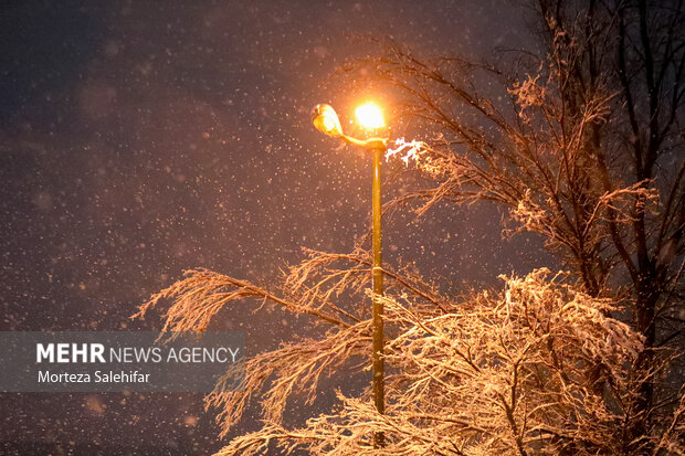 بعد از طوفان، برف مهمان یزد شد