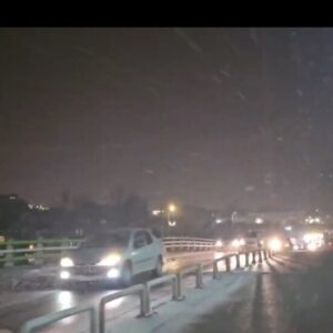 بارش خفیف برف در اردبیل