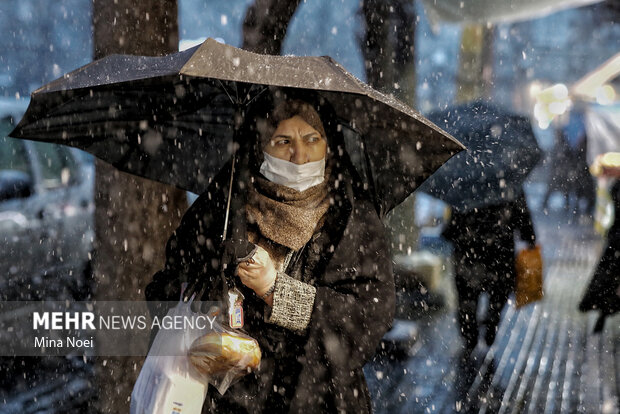 چهره تبریز زمستانی شد