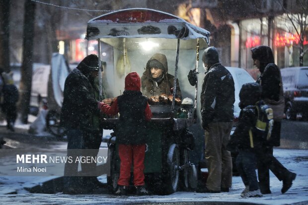 چهره تبریز زمستانی شد