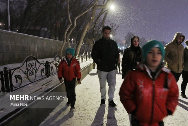 چهره تبریز زمستانی شد