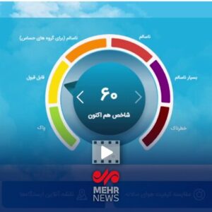 وضعیت آلودگی هوای مناطق مختلف تهران چگونه است؟
