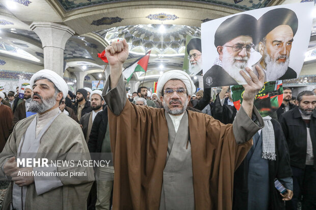 بزرگداشت حماسه 9 دی در مدرسه فیضیه قم