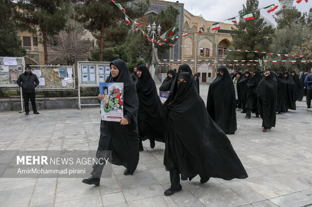 بزرگداشت حماسه 9 دی در مدرسه فیضیه قم