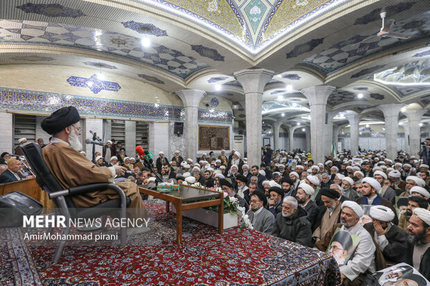 بزرگداشت حماسه 9 دی در مدرسه فیضیه قم