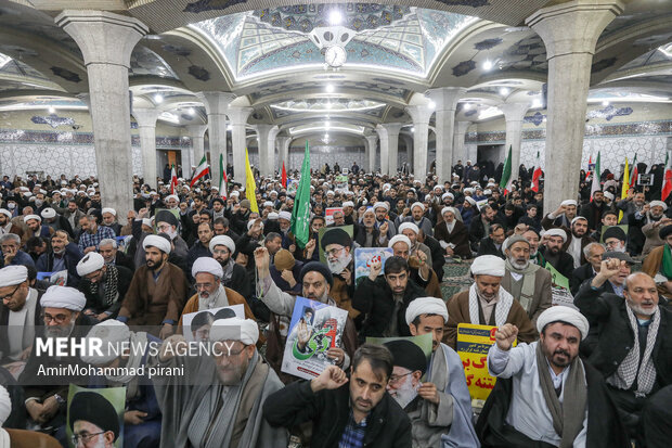 بزرگداشت حماسه 9 دی در مدرسه فیضیه قم
