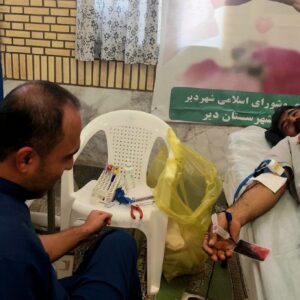 ناظمیان‌پور: شهروندان دیّری مشارکت خوبی در اهدای خون داشتند