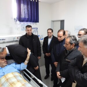 عیادت استاندار کرمانشاه از مدیرکل راهداری استان کرمانشاه