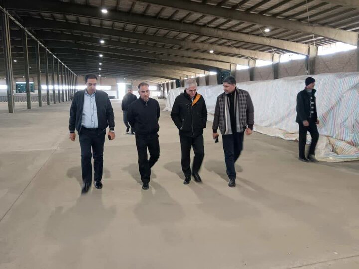 بازدید سرپرست اقتصادی استانداری کرمانشاه از انبار کالا