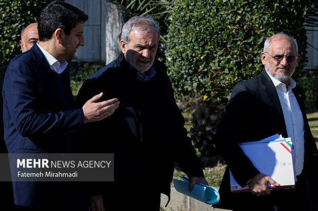 مسعود پزشکیان رئیس جمهور در حاشیه جلسه هیئت دولت