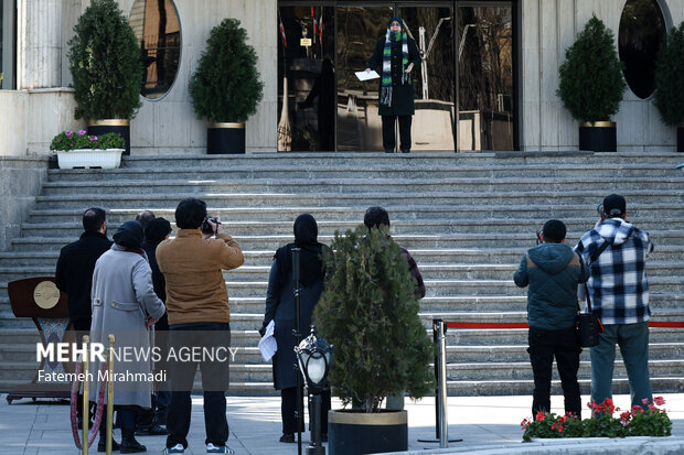 فاطمه مهاجرانی سخنگوی دولت در حاشیه جلسه هیئت دولت