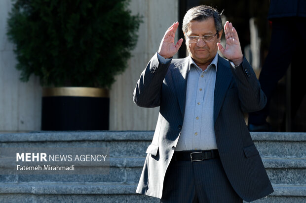 عبدالناصر همتی رئیس کل بانک مرکزی جمهوری اسلامی ایران در حاشیه جلسه هیئت دولت