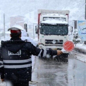 اتوبان پیامبر اعظم (ص) بسته شد/تردد از جاده قدیم میانه با رعایت احتیاط