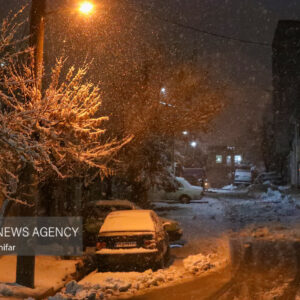 شادی شبانه مردم اشنویه به دلیل بارش برف