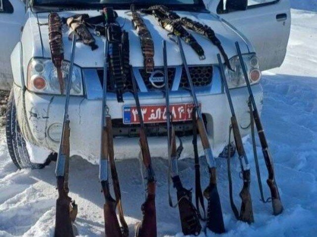 دستگیری شکارچیان غیرمجاز مسلح در مریوان؛ ۷ قبضه سلاح شکاری کشف شد
