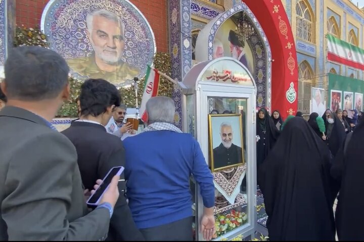 خیل عاشقان در کرمان؛ آغاز مراسم سالگرد شهادت سردار سلیمانی