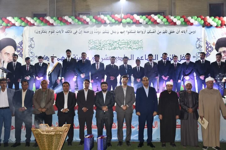 مراسم ازدواج آسان ۲۳ زوج جوان در چاه‌ مبارک  برگزار شد