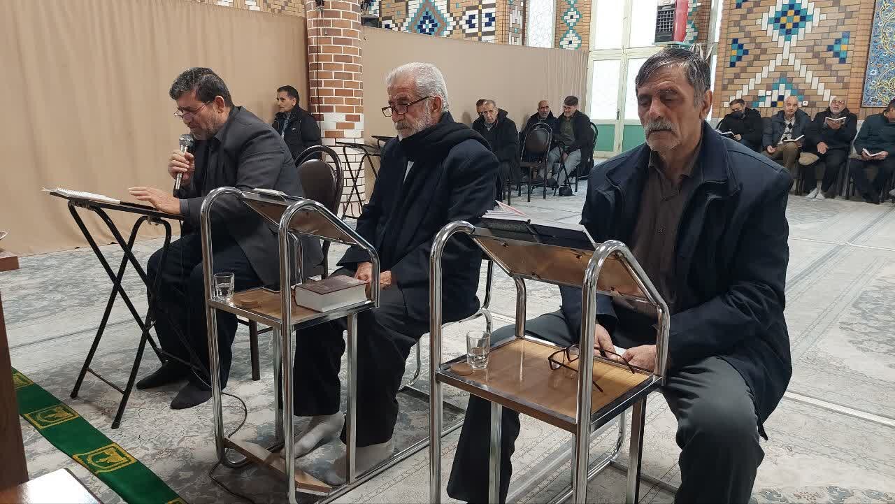 دعای ندبه در مسجد حضرت قائم (عج) بیجار به نیت سردار دلها قرائت شد