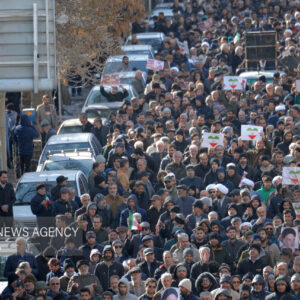 اجتماع عظیم مردم همدان در محکومیت اغتشاشات